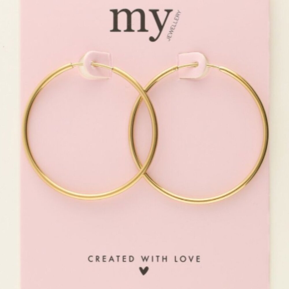 my jewelry Basic hoop earrings large